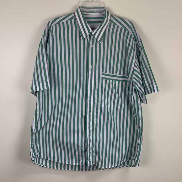 Vintage Striped Short Sleeve Shirt By Paolo da Barberino Men's Large - Picture 2 of 12